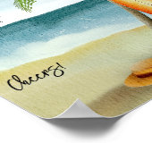 サーフビーチベビーシャワー – mom-osaバー ポスター (角)