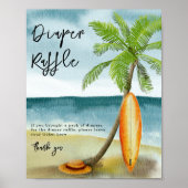 サーフビーチ – おむつラッフルゲーム ポスター (正面)