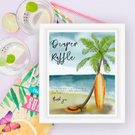 サーフビーチ – おむつラッフルゲーム ポスター