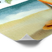 サーフビーチ – ブックカードとギフト ポスター (角)