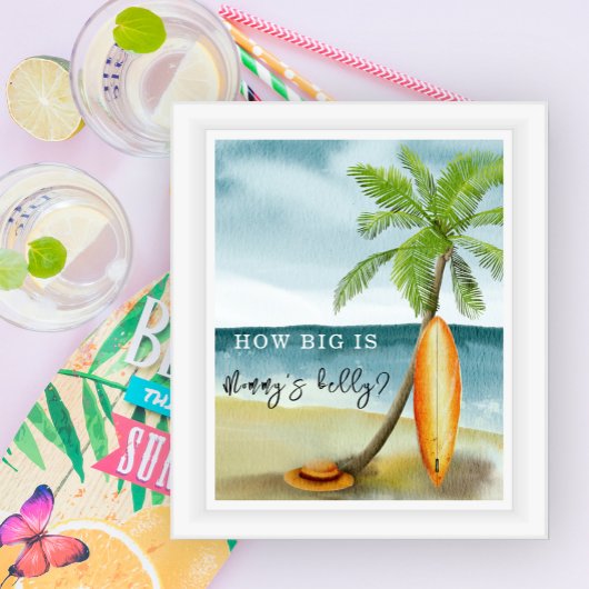 サーフビーチ – ママのお腹の大きさ ポスター