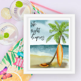 サーフビーチ – 深夜おむつ ポスター