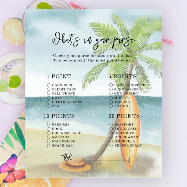 サーフビーチ – 財布の赤ちゃんシャワーの中の何 (クリエイターアップロード済み)