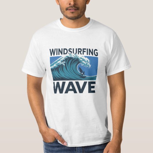 サーフファンのおもしろいデザイン Tシャツ (正面)