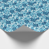 サーフフローラハイビスカスパターン ラッピングペーパー (角)