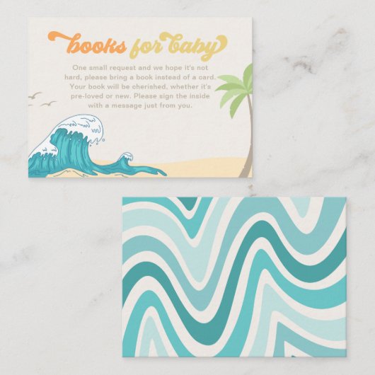 サーフブック用ベビーカード |サーフベビーシャワー エンクロージャーカード (正面/裏面)