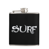 サーフブラックフラッ包まれたク フラスク (正面)