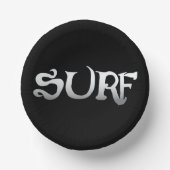 サーフブラック紙ボウル ペーパーボウル (正面)