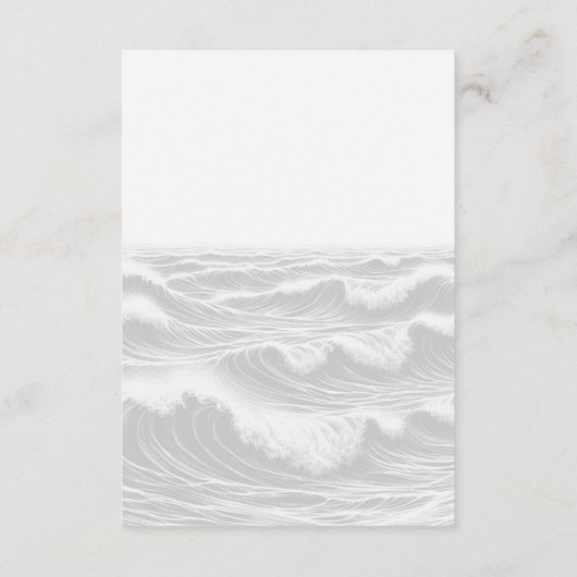 サーフブリデ結婚ス エンクロージャーカード (裏面)