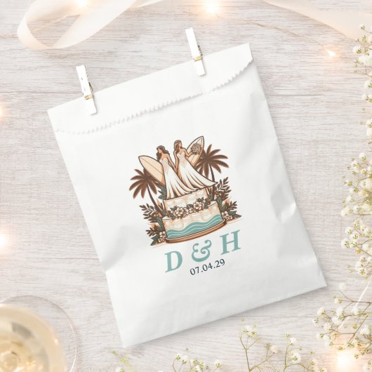 サーフブリデ結婚ス フェイバーバッグ (クリップ留めされた状態)