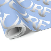 サーフブルーの傾斜した光沢ラッピング紙 ラッピングペーパー (ロールコーナー)