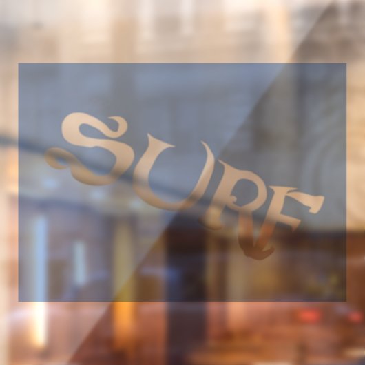 サーフブルーの傾斜シースルーウィンドウがバックスティックを引っ張る ウィンドウサイン (シート2)