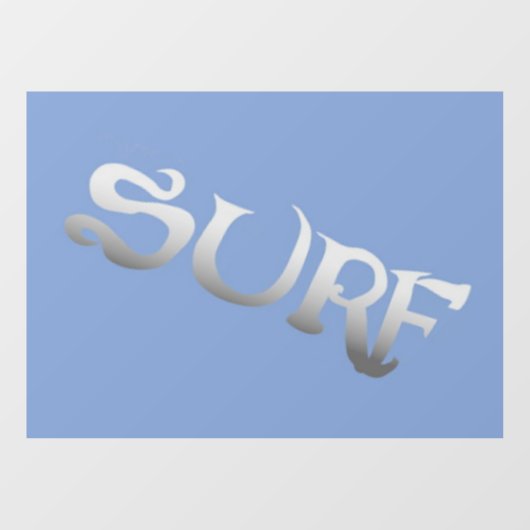 サーフブルーの傾斜シースルーウィンドウがバックスティックを引っ張る ウィンドウサイン (シート)