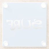 サーフブルーガラスコースター ガラスコースター (裏面)