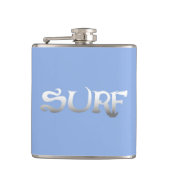 サーフブルー包まれたフラスコ フラスク (正面)