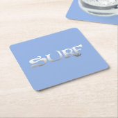 サーフブルー紙コースター スクエアペーパーコースター (アングル)