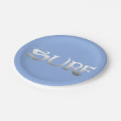 サーフブルー紙プレート ペーパープレート (アングル)