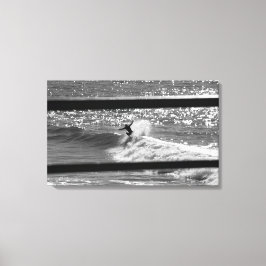 サーフプリント- '自然にクロップ' キャンバスプリント