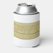 サーフボードおっちょこちょいの足サーフィン金ゴールド黄 缶クーラー (缶裏面)