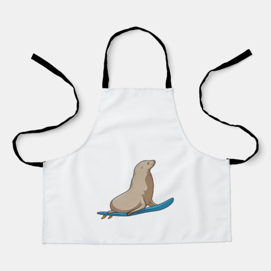 サーフボードでサーファーとしてシール エプロン (正面)