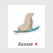 サーフボードでサーファーとしてシール シール (シート)