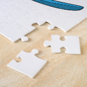 サーフボードでサーファーとしてシール ジグソーパズル (側面)