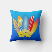 サーフボードとハイビスカス クッション (裏面)