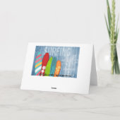 サーフボードのグリーティングカード カード (裏面)