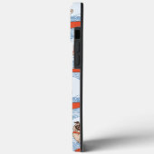 サーフボードのスカーフバンドで波乗りハッピーパグ犬 Case-Mate iPhoneケース (裏面 / 左)