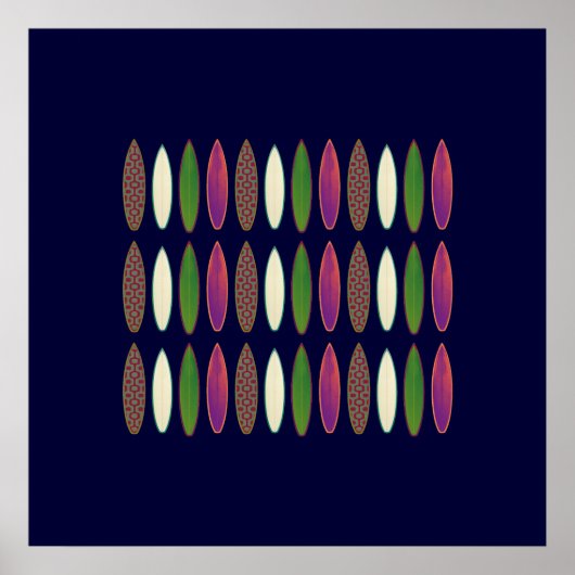 サーフボードのデコーティングウォール ポスター (正面)