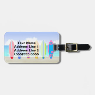 サーフボードのビーチの荷物のラベル ラゲッジタグ