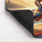 サーフボードのワニ マウスパッド (コーナー)