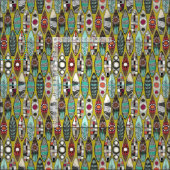 サーフボードの文字板 ファブリック (タイル)