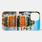 サーフボードを上にしたオレンジのバン Case-Mate iPhoneケース (裏面 (横))