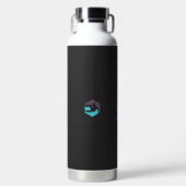 サーフボードを持つ男のシルエット ウォーターボトル (正面)