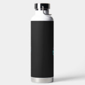 サーフボードを持つ男のシルエット ウォーターボトル (左面)