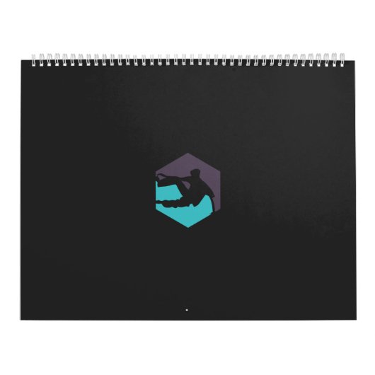 サーフボードを持つ男のシルエット カレンダー (カバー)