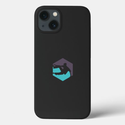 サーフボードを持つ男のシルエット Case-Mate iPhoneケース (裏面)