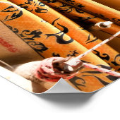 サーフボードアットワイキキビーチ,ハワイ ポスター (角)