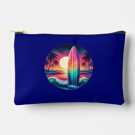 サーフボードエスケープジッパー付きパウチ アクセサリーポーチ (正面)