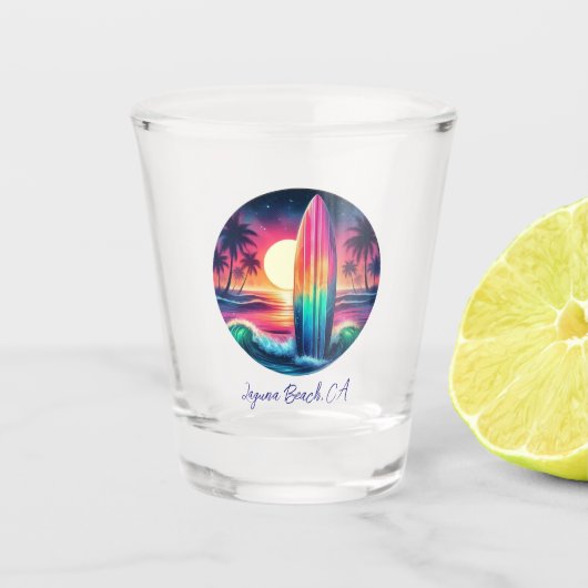 サーフボードエスケープ –  ショットグラス (正面)