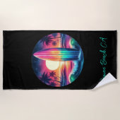 サーフボードエスケープ –  ビーチタオル (正面)