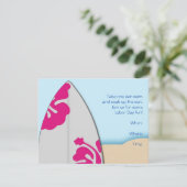 サーフボードオンザビーチパーティの招待状 招待状 (スタンド正面)