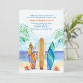 サーフボードオンザビーチ招待状 招待状 (スタンド正面)