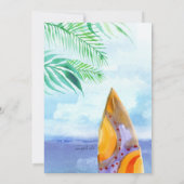 サーフボードオンザビーチ招待状 招待状 (裏面)