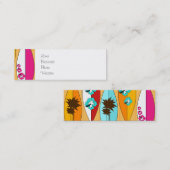 サーフボードオンザボードウォークサマービーチテーマ スキニー名刺 (正面/裏面)