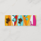 サーフボードオンザボードウォークサマービーチテーマ スキニー名刺 (裏面)