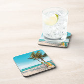 サーフボードオンビーチ装飾用クッション コースター (右側)