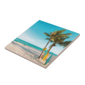 サーフボードオンビーチ装飾用クッション タイル (側面)