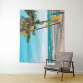 サーフボードオンビーチ装飾用クッション タペストリー (インサイチュ)